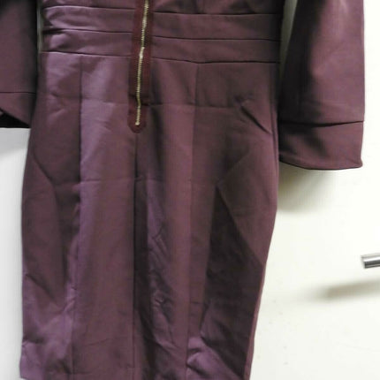 Armani Exchange Women's Dress 3/4 Sleeve, Wine, Size - 6