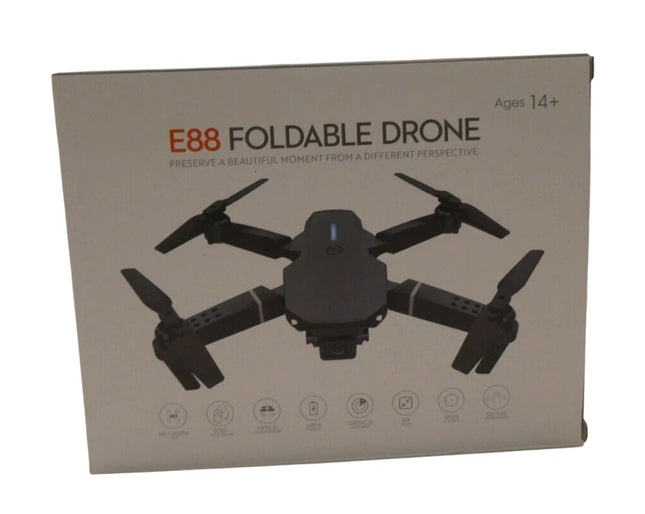 Bargainpop Foldable Mini Drone with Double HD Camera Dual Lens 2.4G WiFi FPV RC