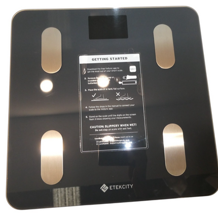 Etekcity Smart Wifi Scale for Body Weight, Black