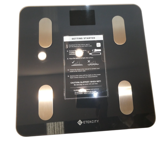 Etekcity Smart Wifi Scale for Body Weight, Black