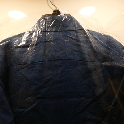 Nautica Men’s Solid Linen Long Sleeve Shirt, Lapis Blue, Small