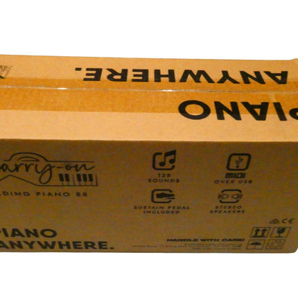 Blackstar Carry-on Folding Piano by | 88 Keys Portable Piano with Built in USB R