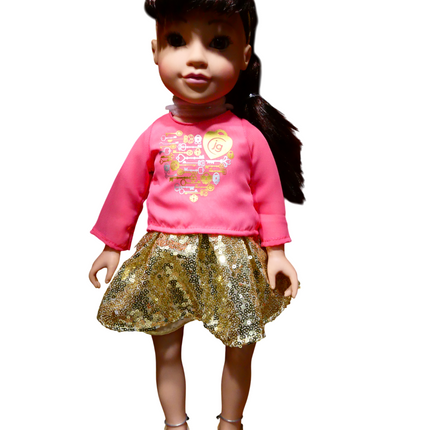 Journey Girls 18-Inch Callie Hand Painted Doll with Brown Hair and Brown Eyes