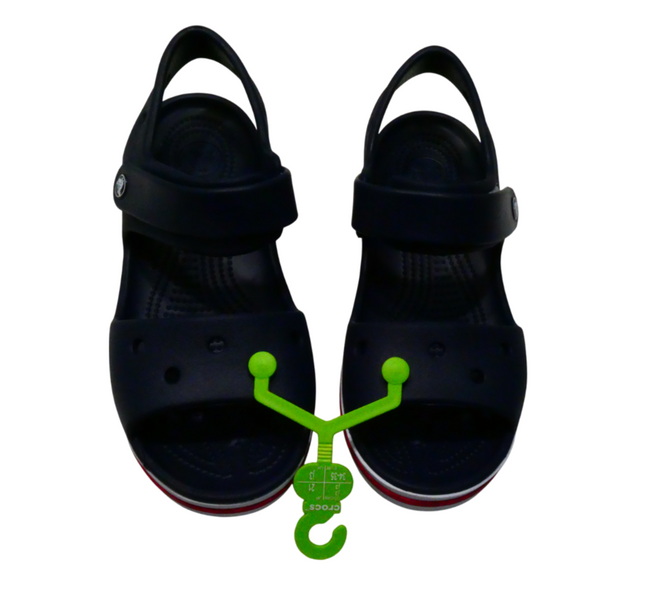 Crocs Kids Bayaband Sandal, Navy/Pepper, J3