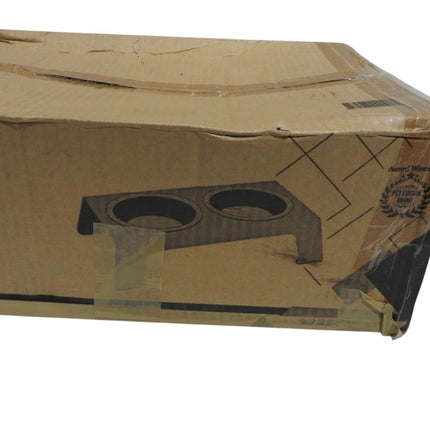 PetFusion Elevated Pet Feeder in Anodized Aluminum (Short 4"). 3 US Food Grade S