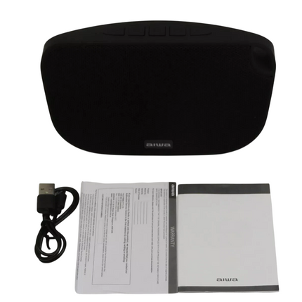 AIWA Soulmate (Black) ABT-110 Portable Bluetooth Speaker with Built-in Mic & TWS