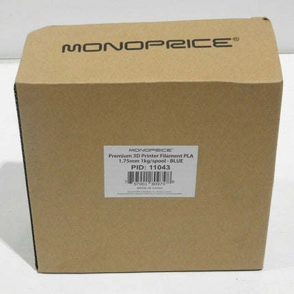Monoprice Premium 3D Printer Filament PLA 1.75mm 1kg/spool - Blue
