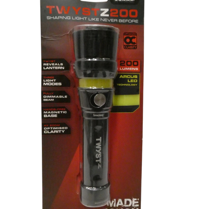 Iprotec TWYST Z 200 Lumens LED Light Flashlight Torch 89551