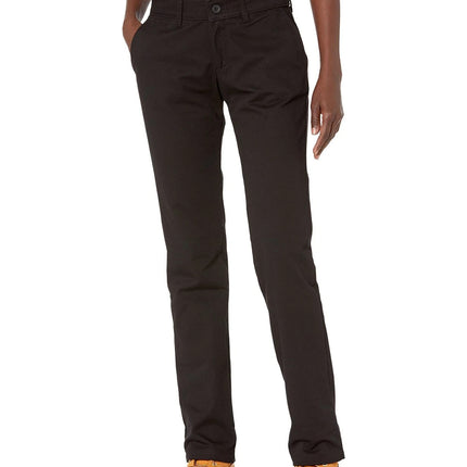Dickies Women's Straight Flex Twill Pant, Rinsed Black, Size - 10