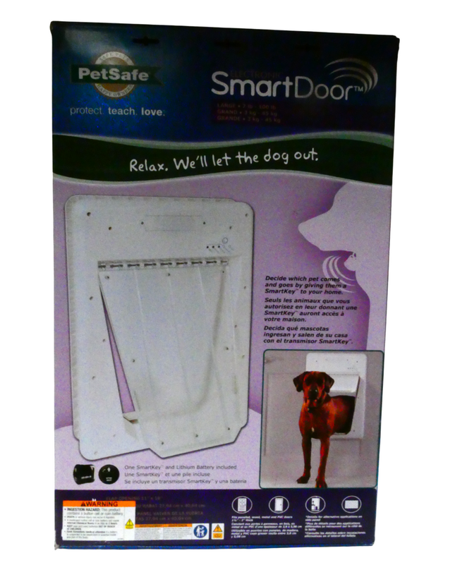 PetSafe Electronic SmartDoor - Collar Activated Dog and Cat Door - Small to Larg