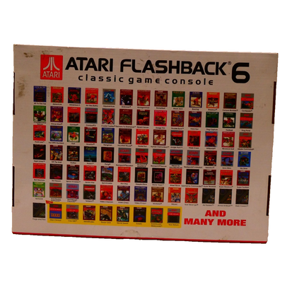 Atari Flashback 6 Classic Video Game System with 100 Games Console Controllers