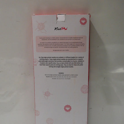 KnitPro Single-Pointed Knitting Needle Set, Zing, 35cm, 2.50-6.00mm