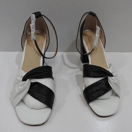 Nude Women’s Thalia Fashion Sandals, Multicolour (Black/White), 9 AU (39 EU)