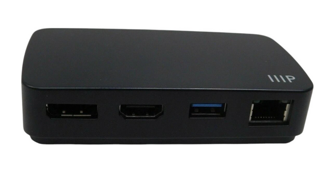 Monoprice Thunderbolt 3 Mobile Travel Dock, Dual Video HDMI and DisplayPort
