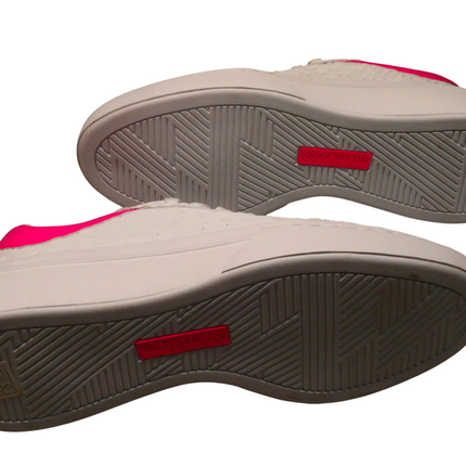 Skechers Women's Cordova Classic Sneaker, Repeat Business - White/Hot Pink, US10