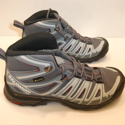 Salomon Women's X Ultra Pioneer Mid GTX Hiking Shoe, Ebony/Stormy Weather 6US