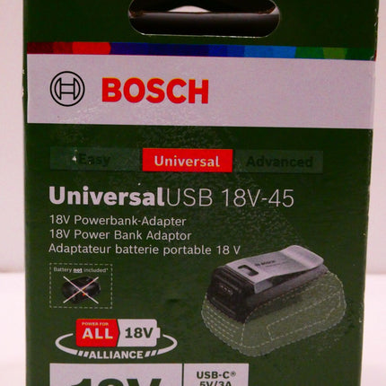Bosch USB Adapter UniversalUSB 18V-45 (for Charging Different Devices)
