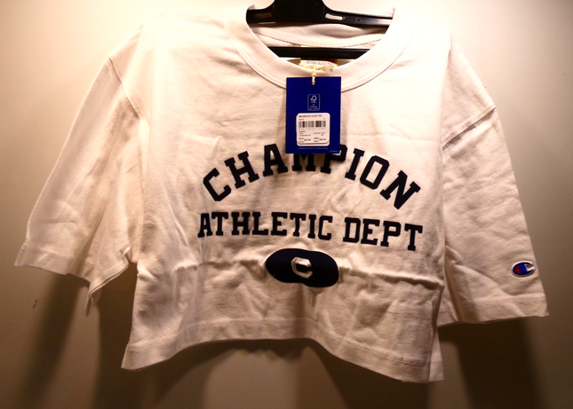 Champion Women's Heritage Archive Cropped T-Shirt, White, X-Large