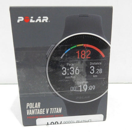 Polar Vantage V Titan Heart Rate Sensor Watch - Black/Red