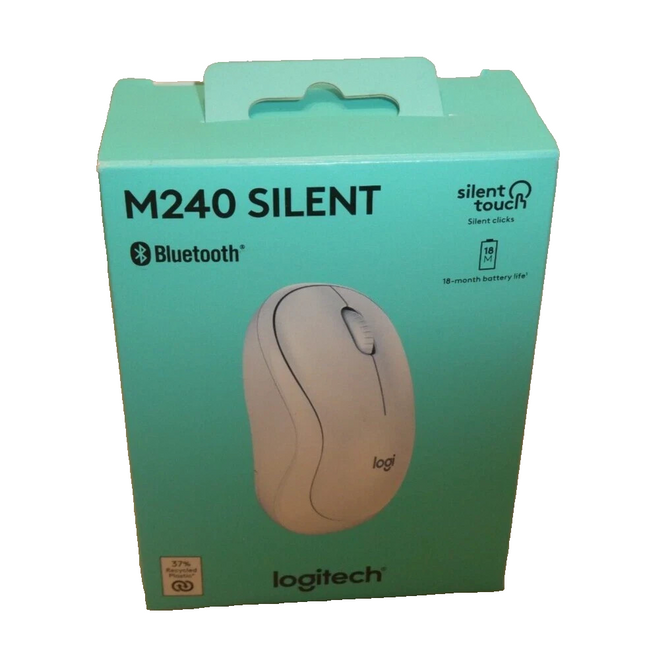 Logitech M240 Silent Bluetooth Mouse - Off White