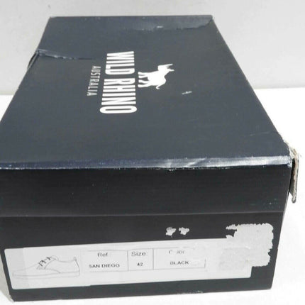 Wild Rhino Men's SAN Diego Lace-Up Flats, Black - 9 US