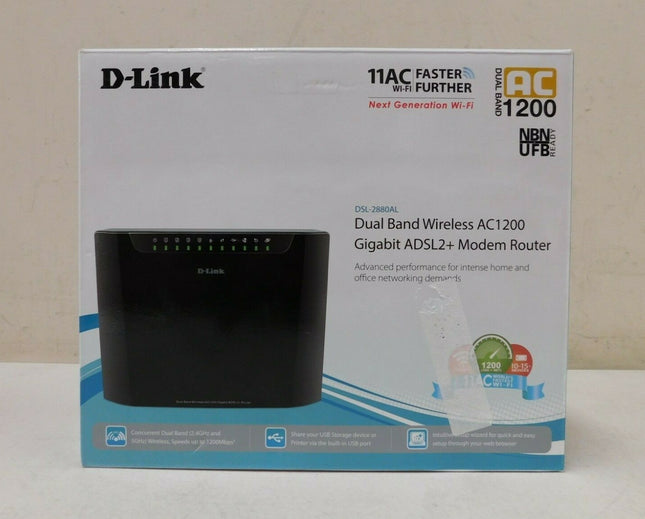 D-Link DSL-2880AL Dual Band Wireless AC1200 ADSL2+ Modem Router