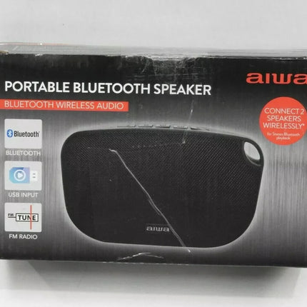 AIWA Soulmate (Black) ABT-110 Portable Bluetooth Speaker with Built-in Mic & TWS