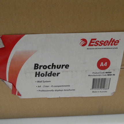 Esselte Brochure Holder Wallet System A4 2t-8 Compartments 46560