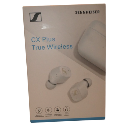 Sennheiser CX Plus Noise-Canceling True Wireless In-Ear Headphones (White)