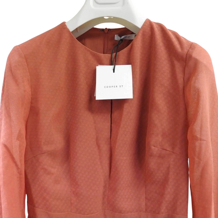 Cooper St Women's Briar Rose Long Sleeve Dress, Cinnamon Red, Size - 10