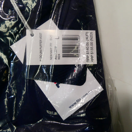 FILA Unisex Adult's Aldo Uni Puffer Jacket, New Navy, Large