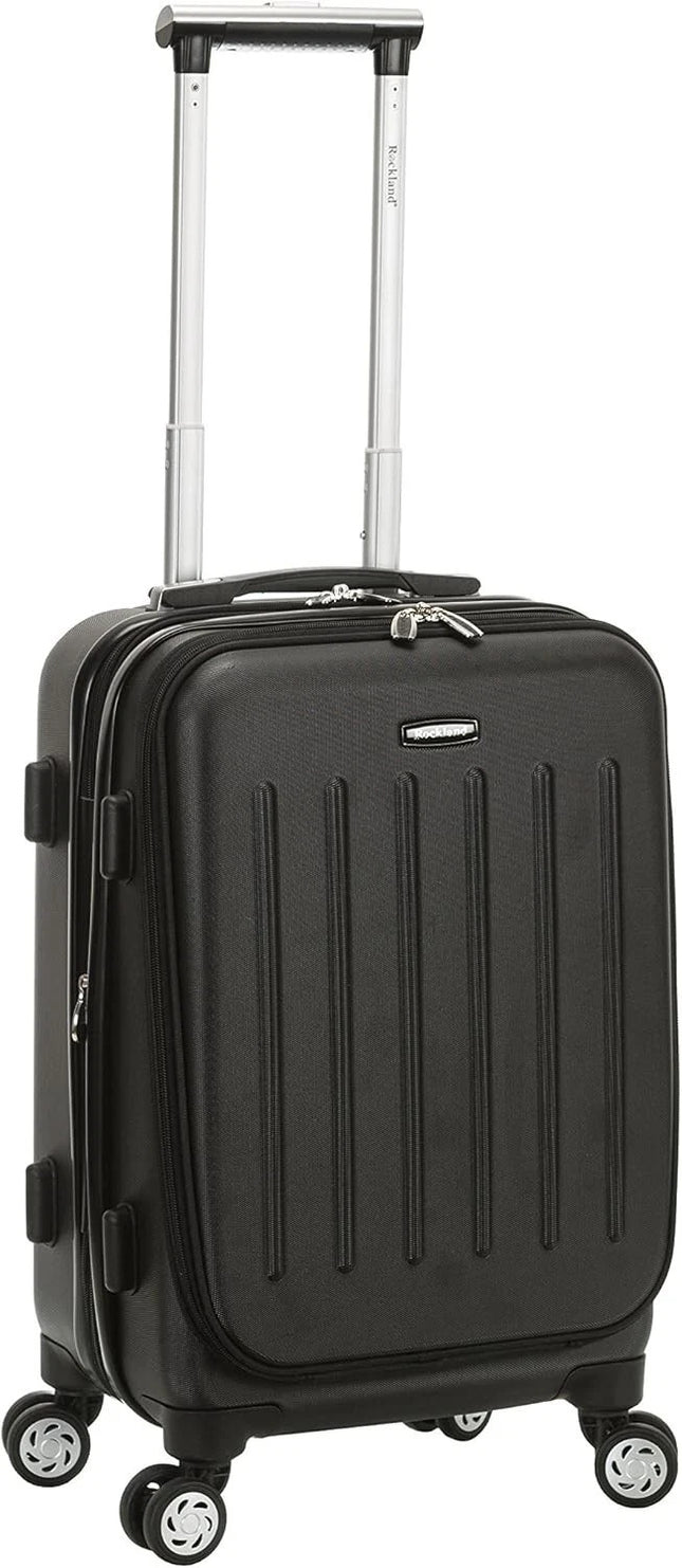 Rockland Titan Hardside Spinner Luggage, Black, Carry-On 19-Inch