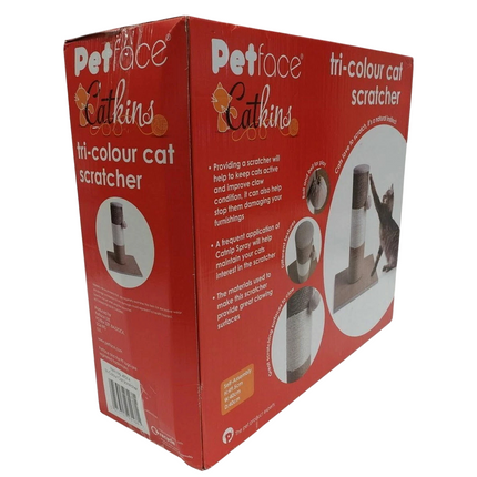 Petface Tri Colour Cat Scratcher