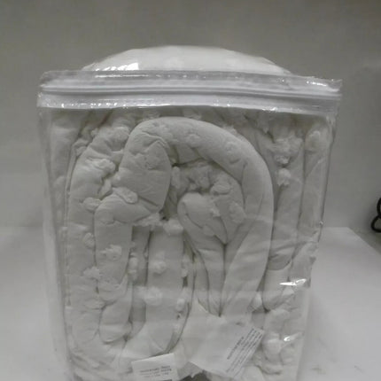 Comfort Spaces Cotton Comforter Set Jacquard Pom-Pom Tufts Design, Down Alternat