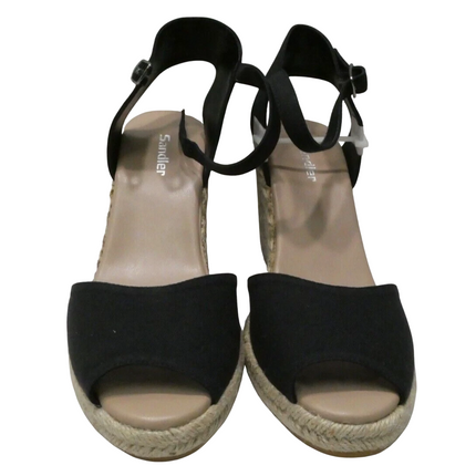 Sandler Women's Aloha Fashion Sandals, Black Linen, 10 AU (40 EU)