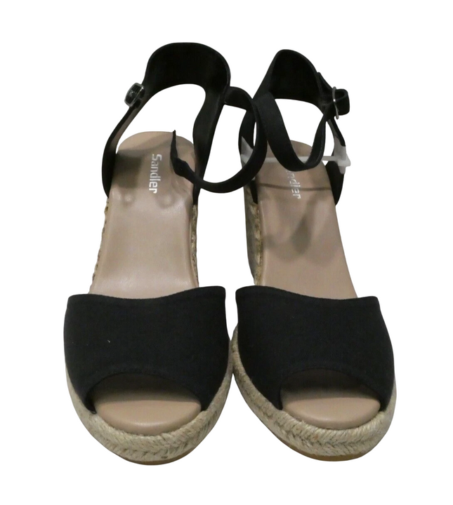 Sandler Women's Aloha Fashion Sandals, Black Linen, 10 AU (40 EU)