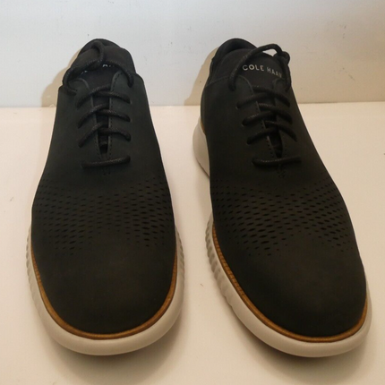 Cole Haan Men's 2.Zerogrand Laser Wing Oxford, Black Nubuck/Grey, 9US