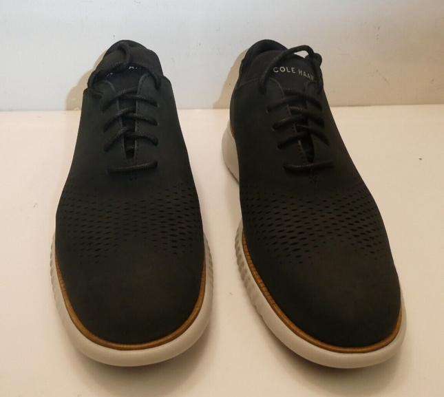 Cole Haan Men's 2.Zerogrand Laser Wing Oxford, Black Nubuck/Grey, 9US