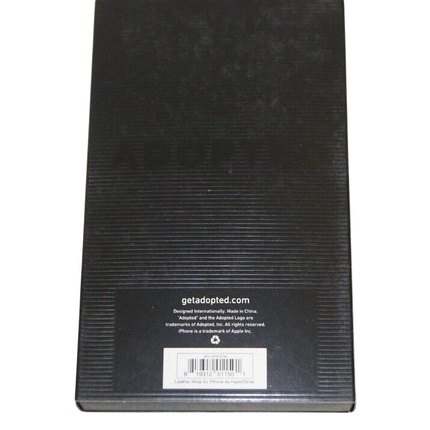 Adopted Leather Wrap Case for iPhone 4 - Hazel/Silver