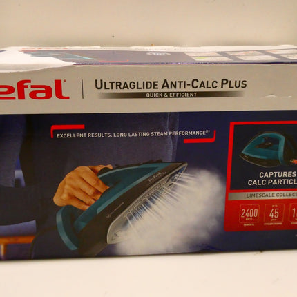 Tefal UltraGlide Anti-Calc Plus Steam Iron FV5873 - Black / Blue
