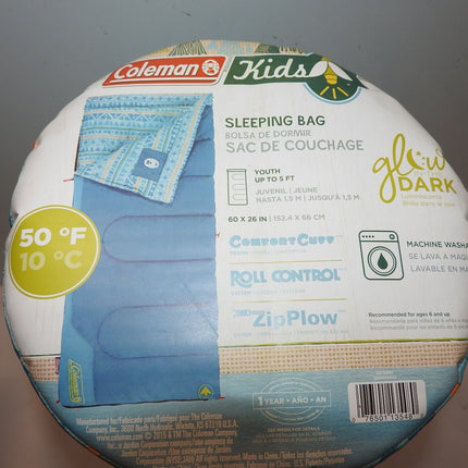 Coleman Kids 50 Degree Sleeping Bag - Blue