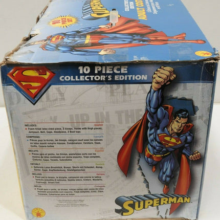 Superman 10 Piece Set Collector's Edition Adult Costume