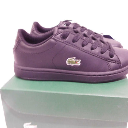 Lacoste Carnaby EVO 118 4 Kids Fashion Shoes, Black/Black - 11 US