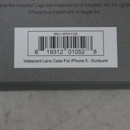 Adopted Iridescent Lens Case for iPhone 5 - Sunburst