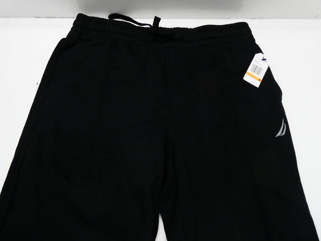 Nautica Men's Anchor Fleece Basic Joggers, True Black, Small