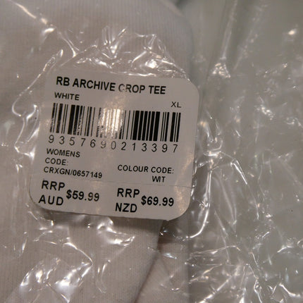 Champion Women's Heritage Archive Cropped T-Shirt, White, X-Large