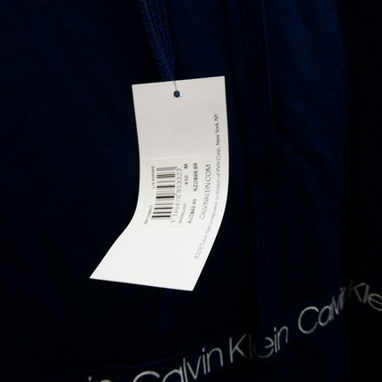 Calvin Klein Men's Long Sleeve Hoodie, Blue, Medium