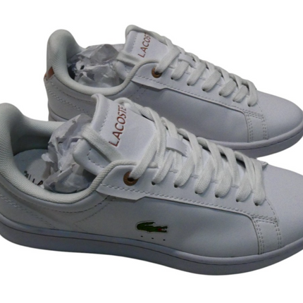 Lacoste Women's Carnaby Pro BL 23 1 SFA Sneaker, White/Light Pink, 6 US