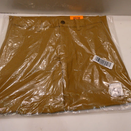 CARHARTT Men's Rugged Flex Loose Fit Canvas Utility Work Pant, Dark Khaki, 14