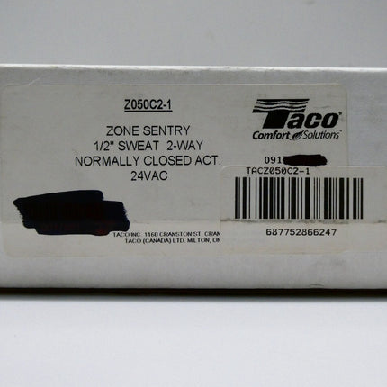 Taco Z050C2-1/2" Sweat Zone Sentry Zone Valve